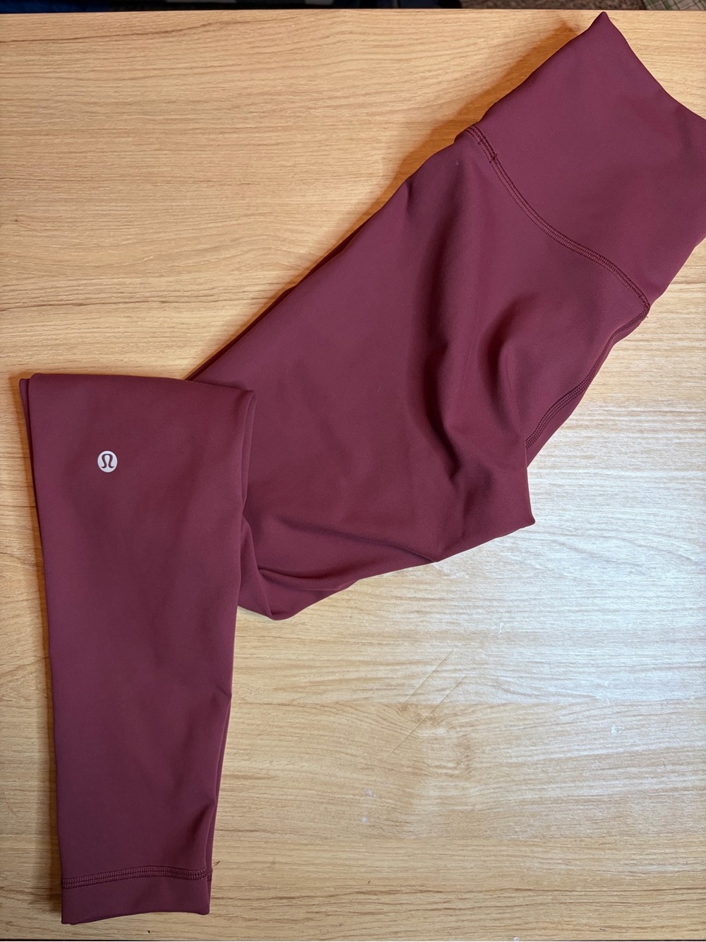 Lululemon Wunder Train High Rise Tight 25 Red Merlot Everlux Leggings 6